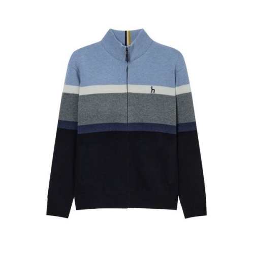 LF 헤지스레이디스 컬러블록 울 집업가디건 HZSW4D331B2