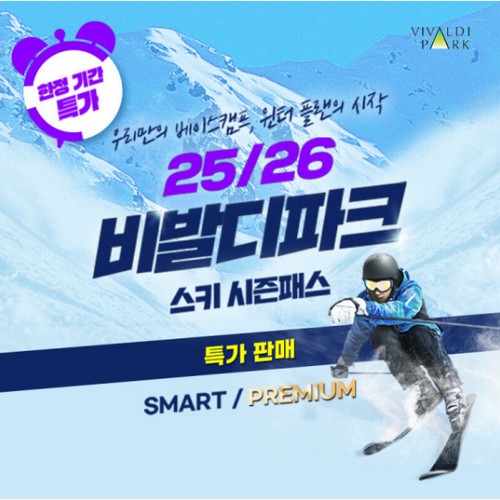 대명리조트 비발디파크 25/26 비발디파크 특가 시즌패스+장비렌탈 패키지