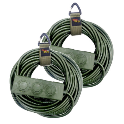 서울전기 원스탑 밀리터리 3구 16A 캠핑 리드선 2개 (10m)_이미지