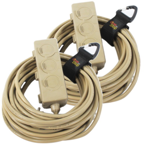 서울전기 원스탑 밀리터리 3구 16A 캠핑 리드선 2개 (10m)_이미지