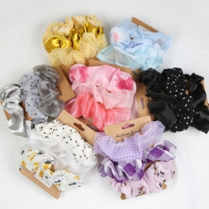 라라 UPH556450 123마켓  H 라라 곱창머리끈 3P 세트 머리고무줄 헤어슈슈 머리방울 오간자 헤어끈 당고 똥머리 곱창밴드