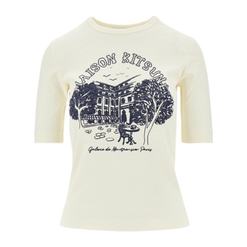 메종키츠네 그래픽 크루넥 반팔 티셔츠 QW00108KJ7035 0383