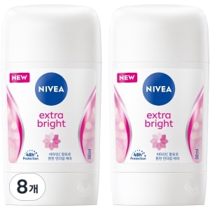 니베아 데오드란트 스틱 엑스트라 브라이트 50ml (8개)