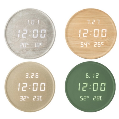 와이파이 루나 온습도 LED 벽시계