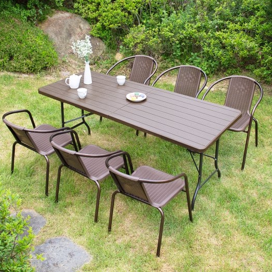 위드퍼니처 아르망 유로 야외 테이블 1800 (49번의자6개)