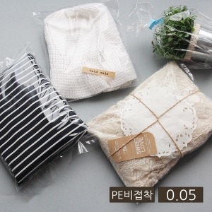 택배봉투 폴리백 비접착 두께0.05 50x80 50ea