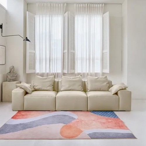 에싸 버틀러 베티버 천연가죽 소파 4인용 (스툴별도)