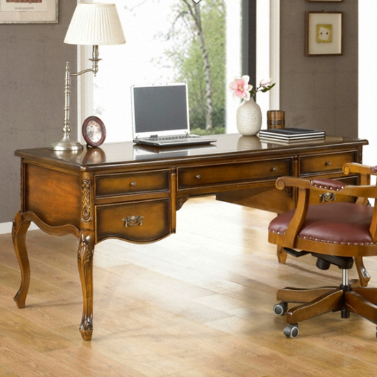 동서가구 클라쎄 프라임 원목 서재책상 (1600x800)_이미지