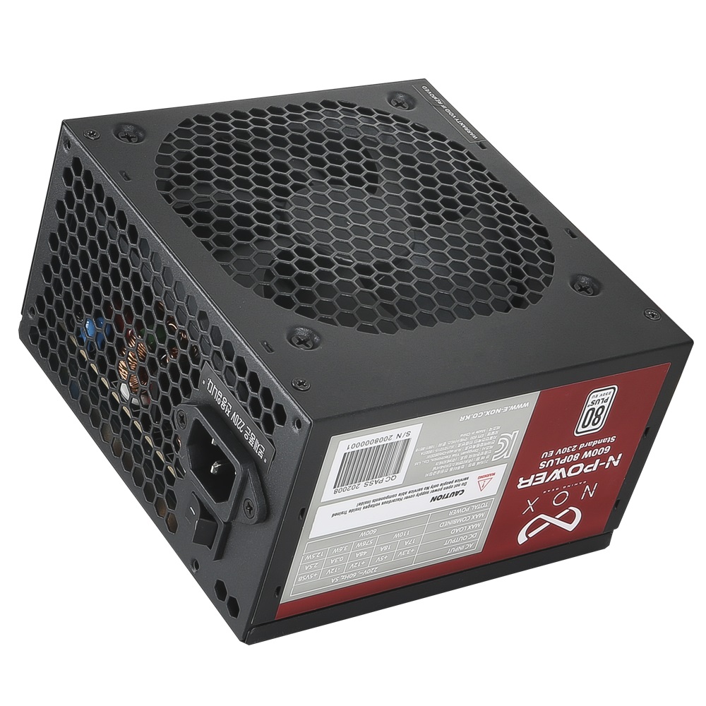Ƽ�ؿ������ͳ��ų� NOX N-POWER 600W 80PLUS���Ĵٵ� 230V EU
