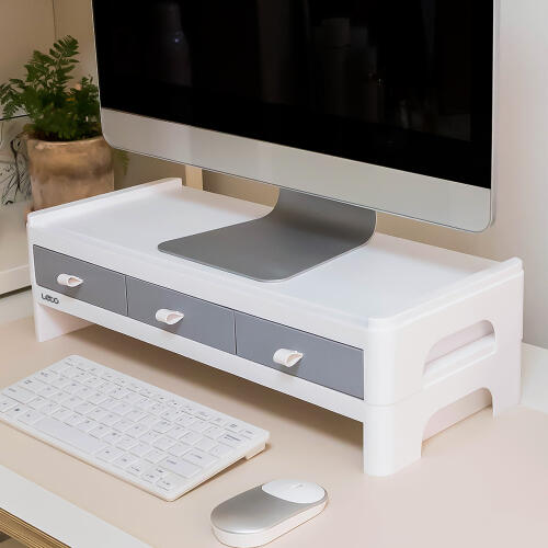 레토GMS LMS-DT08 서랍형 2단 모니터 받침대_이미지