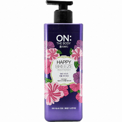 LG생활건강 온더바디 해피 브리즈 퍼퓸 바디워시 500g (3개)
