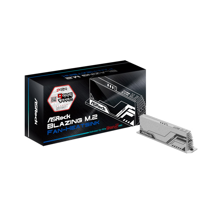 ASRock Blazing M.2 Gen5 Fan-Heatsink Type-1