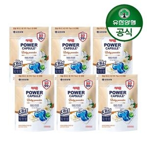 해피홈 파워캡슐 트리플 프로 베이비파우더 32개입 (6개)_이미지
