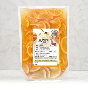 봄봄푸드  수제 오렌지청(껍질포함 슬라이스) 500g[1개]