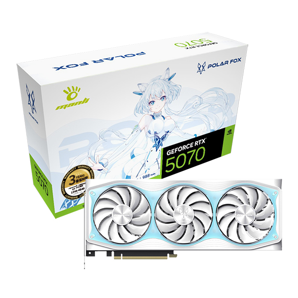 MANLI 지포스 RTX 5070 Polar Fox OC V2 D7 12GB 인텍앤컴퍼니_이미지