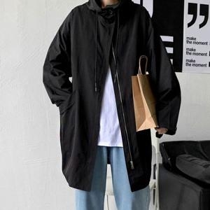 모로엠 블랙 색상 남자 봄 가을 환절기 코디 후드 집업 야상 DMS-JUA-Q2361526