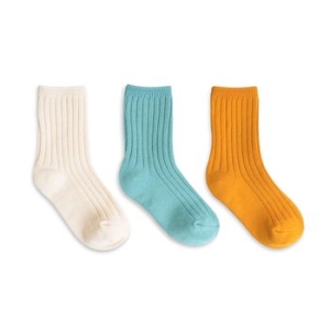 키즈스퀘어 키즈스퀘어 아동 양말 3종 세트 Momento 아이보리,민트,머스터드 3P_이미지