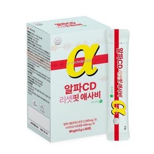 백세식품 알파CD 리셋핏 애사비 4.5g 20포 (1개)