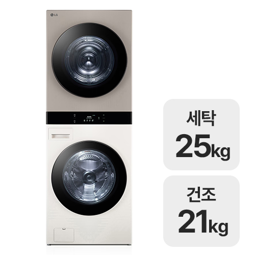 LG전자 트롬 오브제컬렉션 워시타워 WL21ERHU