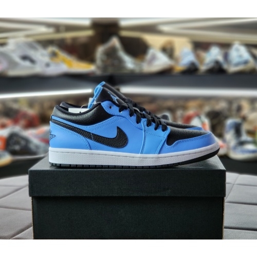 조던 조던 1 로우 유니버시티 블루 블랙 553558-403