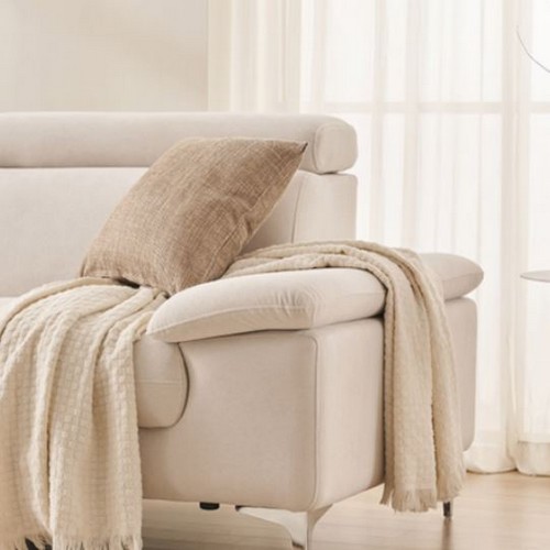 삼익가구 헤븐 헤드틸팅 아쿠아텍스 패브릭 소파 4인용 (스툴포함)_이미지