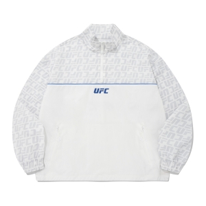 유에프씨 SPORT 로고 모노그램 오버핏 아노락자켓 화이트 U2JKU1309OW