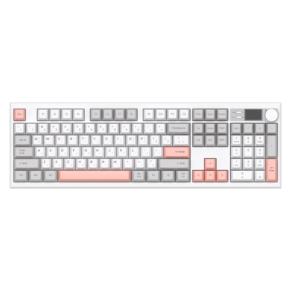 앱코 AS104 오피스네비게이터 유무선 기계식 핑크그레이 (중고)_이미지