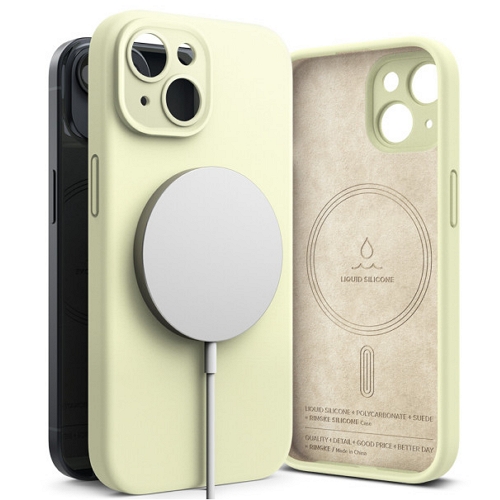 리어스 링케 아이폰15 실리콘 마그네틱 케이스