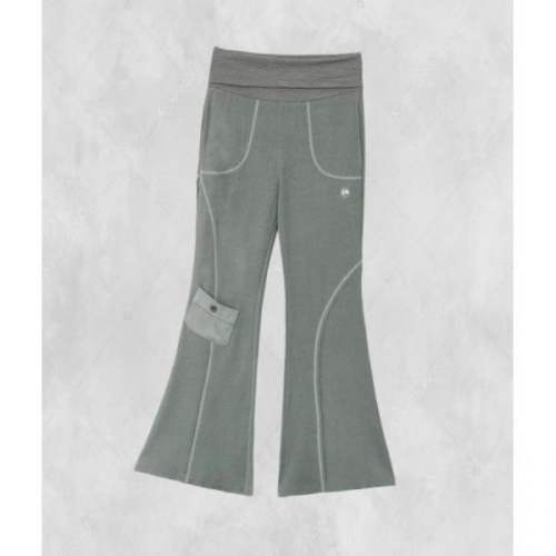 피그먼트 허그유어스킨 부츠컷 팬츠 카키 287045 FE4757364-E2B_이미지