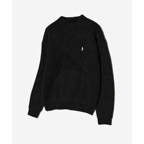 예일 부클레 모크넥 니트블랙 196022