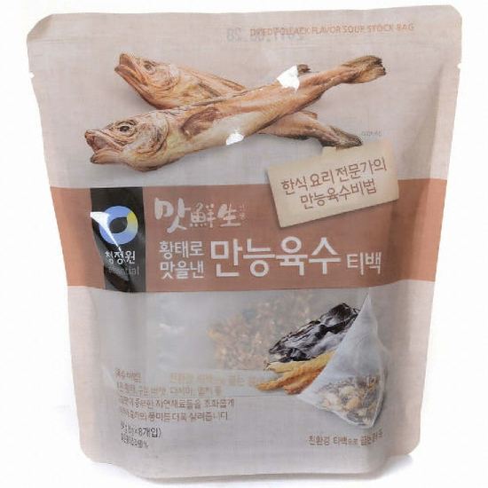 청정원 맛선생 황태로 맛을낸 만능육수 티백 64g (1개)_이미지