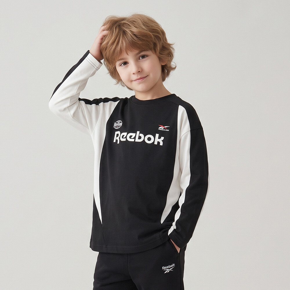 리복키즈 컬러블럭 매쉬 티셔츠 RKCCLSF31090_이미지