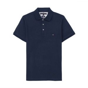 TH 1985 에센셜 폴로 반팔 티셔츠 남자 카라 피케 PK_MW0MW17771DW5