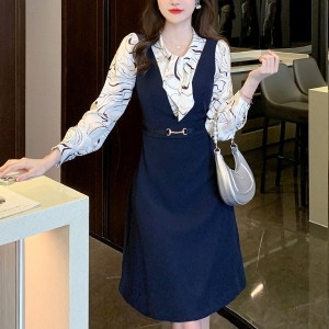 라몽드 몽드리본블라우스레이어드원피스 mde2300746_이미지