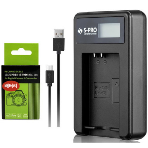 S-PRO 캐논 LP-E6NH 호환 충전키트 (호환배터리 1개)_이미지
