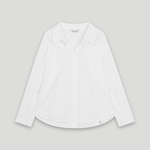 코데즈컴바인 여성 백버튼다운 반오픈 카라셔츠 CLA-SH501W2_이미지