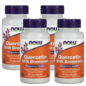 나우푸드 퀘르세틴 위드 브로멜라인 60캡슐 (4개)