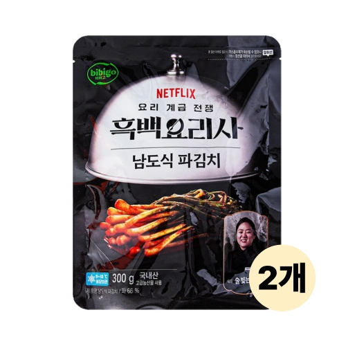 비비고 흑백요리사 남도식 파김치 300g (2개)_이미지