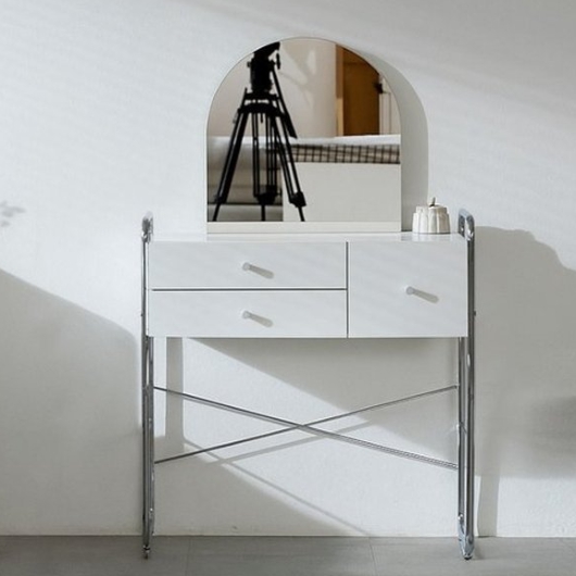 BIF보루네오 아우라 미드센츄리 화장대 800 (거울포함)_이미지