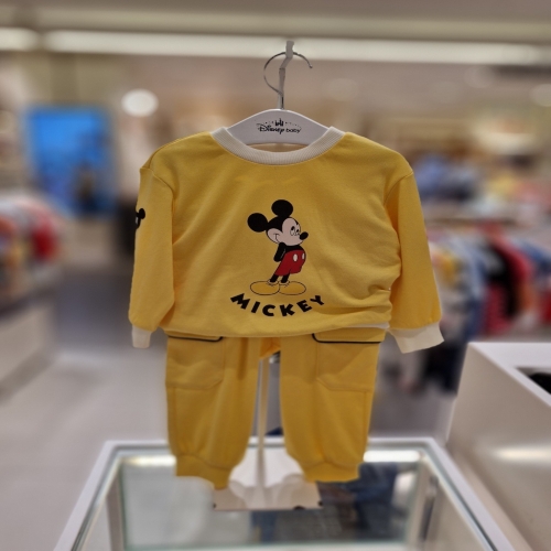 디즈니베이비 아가방 가을 편한외출복미키스타 옐로티 바지 79S623010 츄리닝세트 선물용