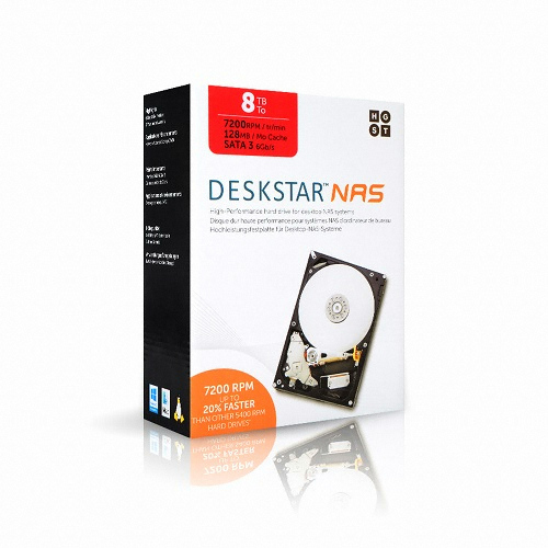 HGST Deskstar NAS 패키지 7200/128M HDN728080ALE604 (8TB)_이미지