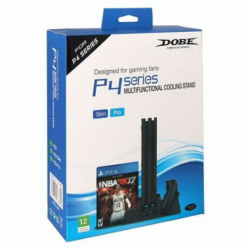 PS4 시리즈 공용 쿨링 멀티 스탠드 블랙_이미지
