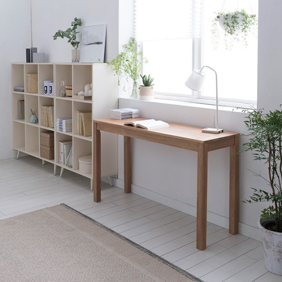 리바트  뉴시나몬 다용도 원목 식탁 1300 (의자별도)