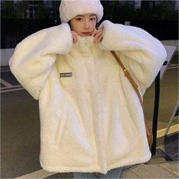 오노마 ONM 여성아우터 오버핏 후리스 양털 집업점퍼 패션코디룩 S7985353_이미지