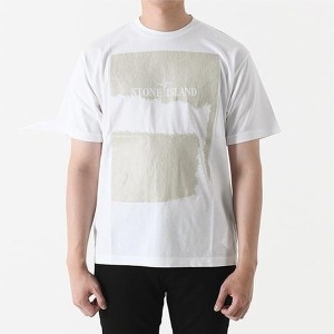 스톤아일랜드 2RC90 SCRATCHED PAINT TWO 반팔티셔츠화이트 80152RC90 V0001