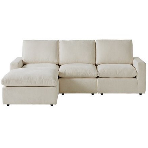 까사미아  캄포미니 패브릭 소파 4인용 (스툴포함)