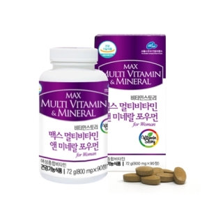  비타민스토리 아이오딘 멀티비타민 우먼 800mg 90정 3달분 여성 여자 종합비타민 영양제 미네랄 요오드 식약처인정