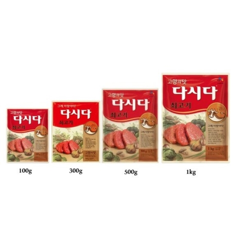 CJ제일제당 백설 다시다 쇠고기 1kg (12개)