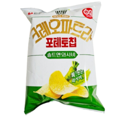 농심 크레오파트라 포테토칩 솔트앤와사비 86g (3개)