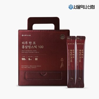 서울약사신협 하루 한 포 <b>홍삼정</b>스틱100 10g 100포
